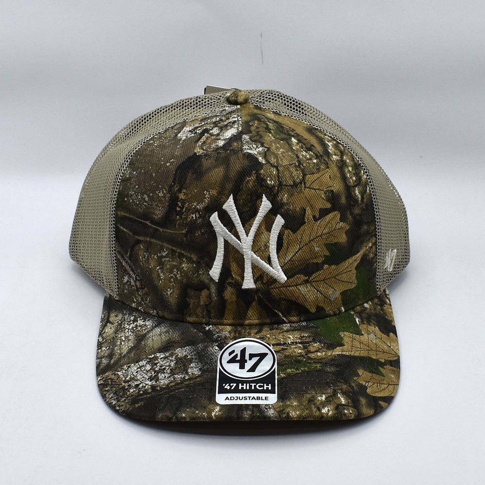 '47 Brand Hitch New York Yankees Realtree APX Camo Snapback Trucker Hat Cap NWT
